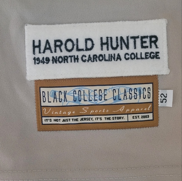 Deadstock Black College Classics Harold Hunter North Carolina College jersey - Picture 3 of 4